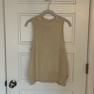 NWT DISSH Dion Natural Boucle Crew Neck Top | S